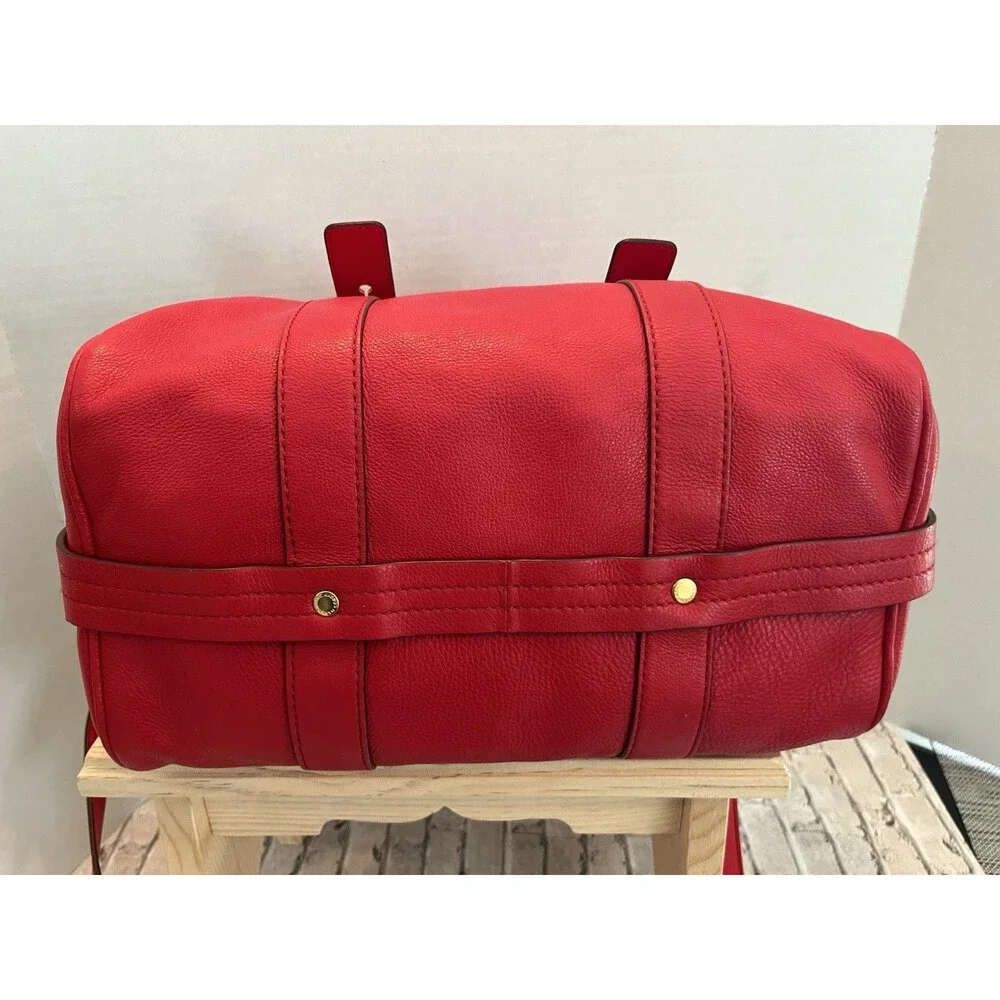 NWT Marc by Marc Jacobs Rosey Red Leather Turnlock Crossbody Shoulder Bag